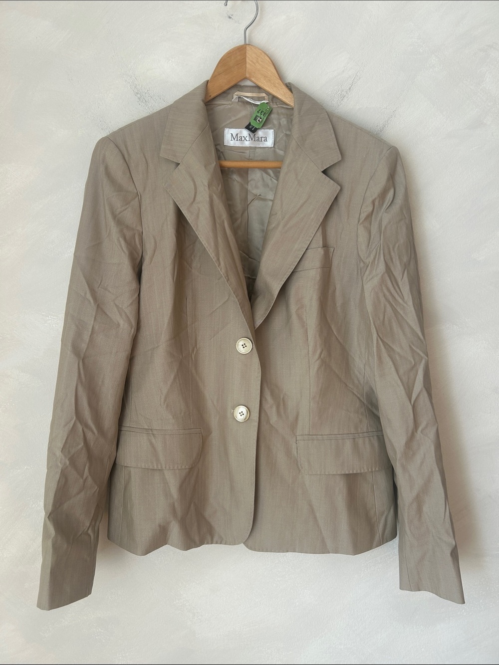 Max Mara Vintage Wool And Silk Blazer Holt Renfrew Italy Office Siren Tailored